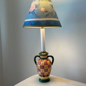 Whimsical ceramic lamp